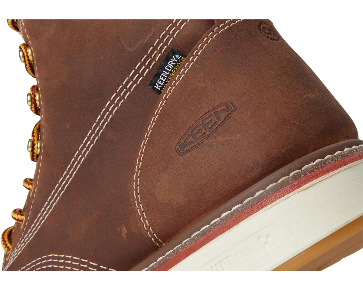 Men's KEEN Utility Liberty 6 Waterproof Boots (Carbon-Fiber Toe) Chestnut/Gum
