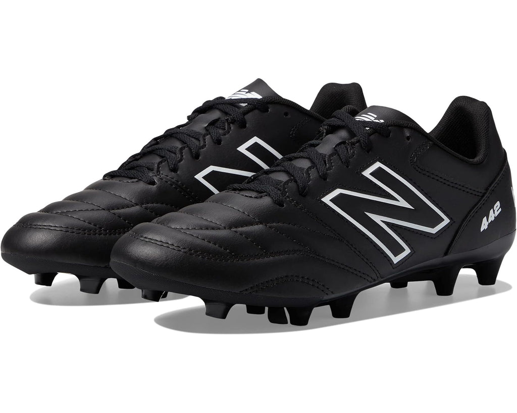 Men's New Balance 442 V2 Academy FG Soccer Cleats Black/White