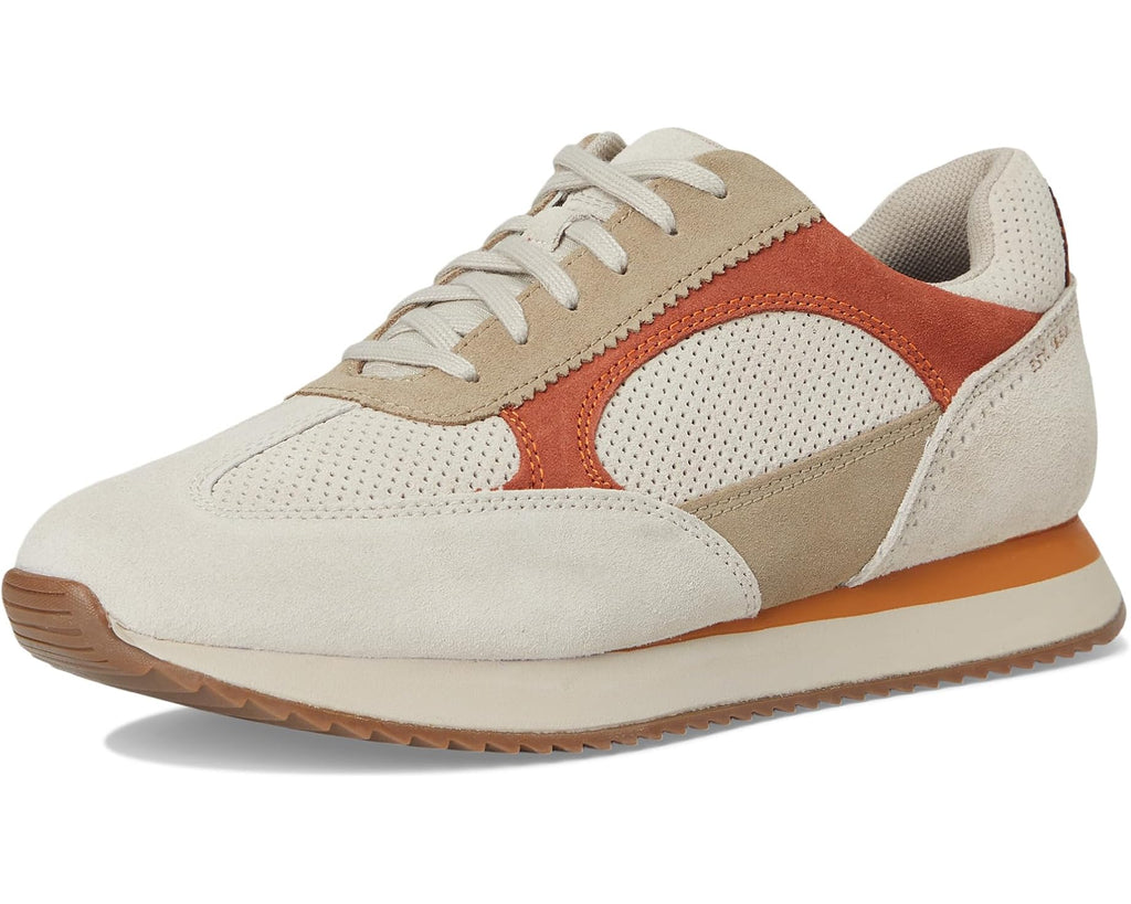 Men's Johnston & Murphy Chase Perfed T-Toe Taupe/Beige/Rust Suede