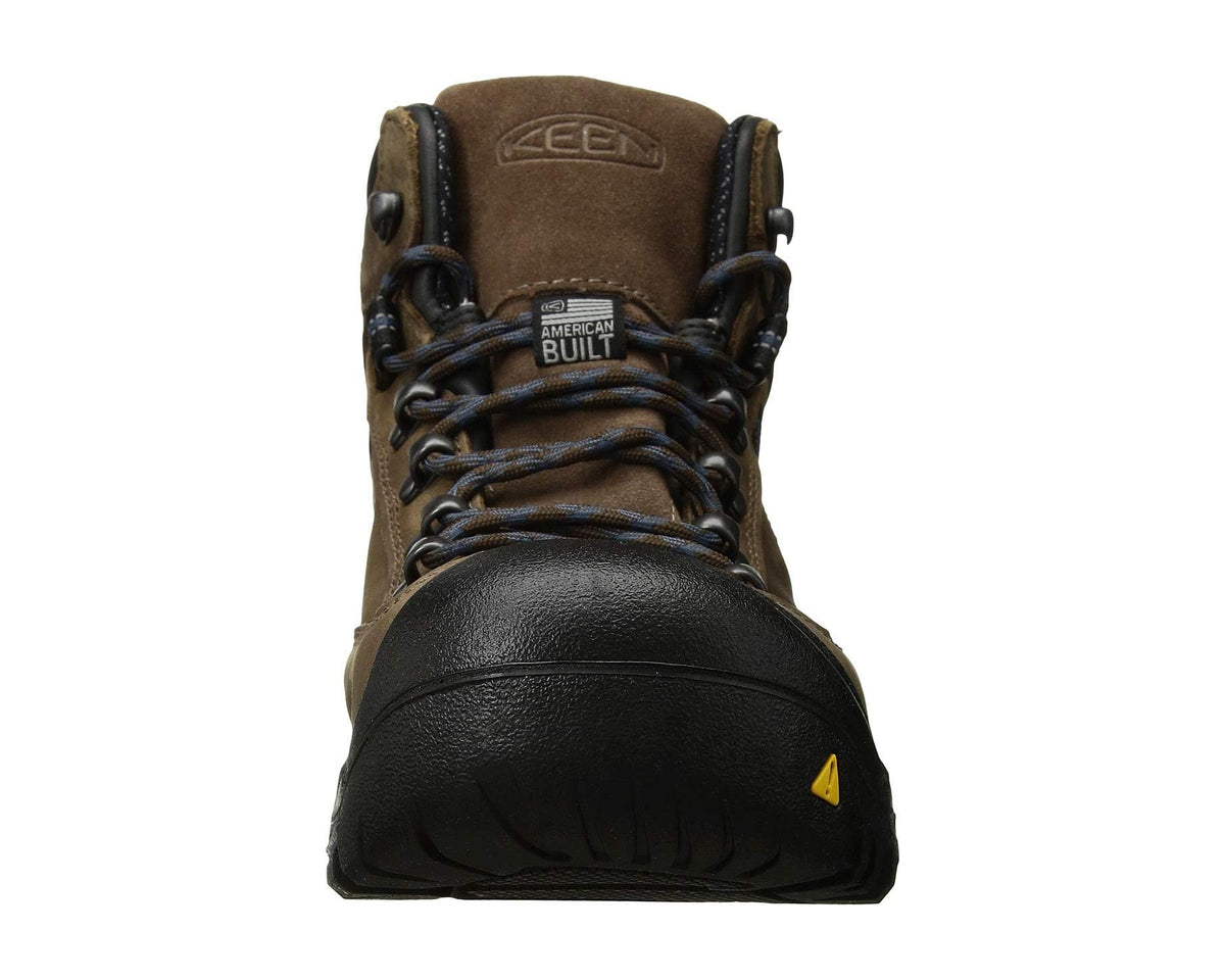 Men's KEEN Utility Braddock Mid AL Waterproof (Steel Toe) Bison/Ensign Blue