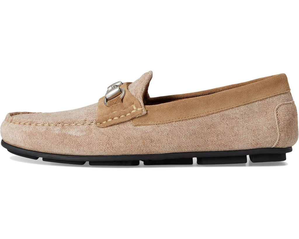 Men's Allen Edmonds Sebastian Loafer/Moc Shoes Bone Suede Mix