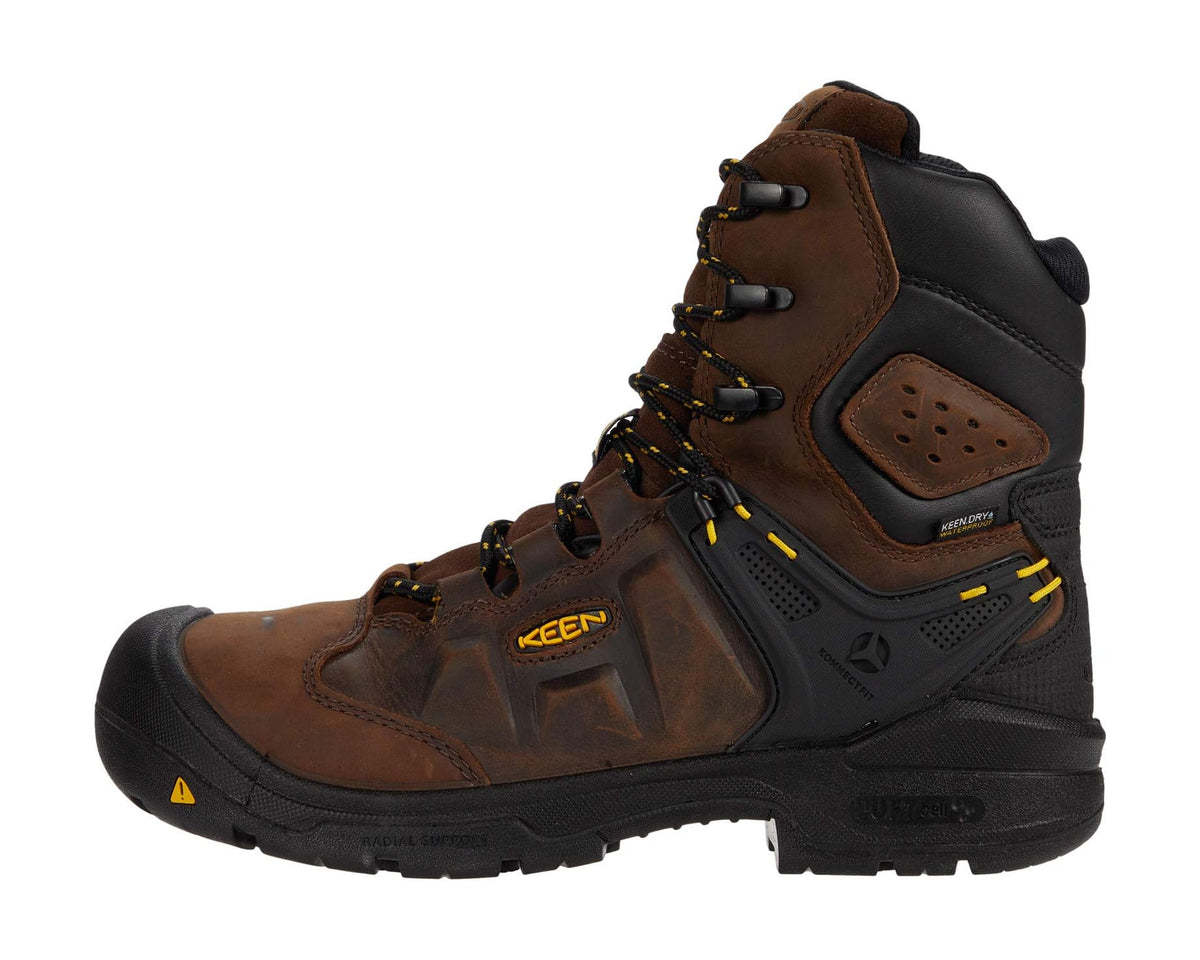 Men's KEEN Utility Dover 8 Insulated Waterproof Boot (Carbon-fiber Toe) Dark Earth/Black