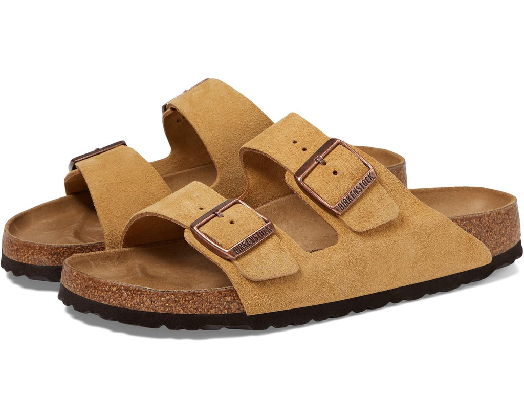 Unisex Birkenstock Arizona - Suede (Unisex) Latte Cream
