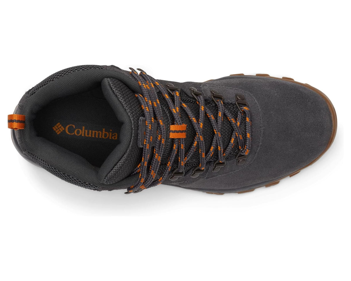 Men's Columbia Newton Ridge Plus II Suede Waterproof Dark Grey/Gold Amber