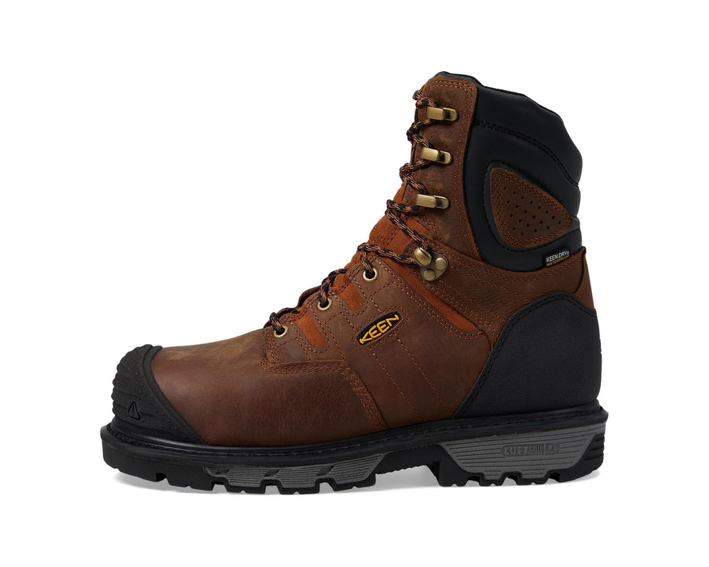 Men's KEEN Utility Camden 8 Waterproof 600G (Comp Toe) Leather Brown/Black