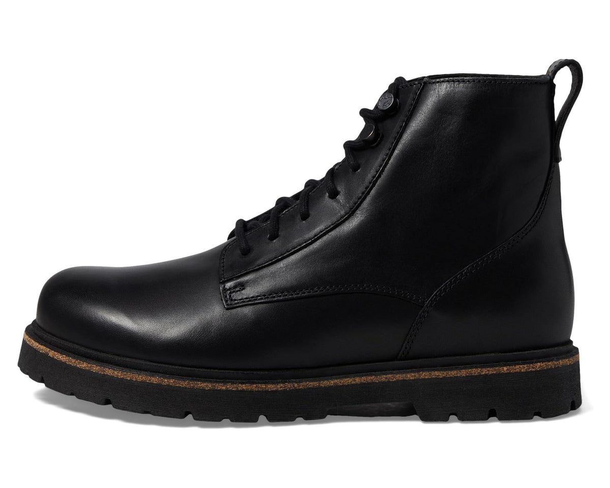 Men's Birkenstock Highwood Mid Lace-Up Deep Blue - Leather Black