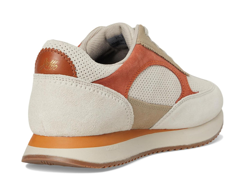 Men's Johnston & Murphy Chase Perfed T-Toe Taupe/Beige/Rust Suede