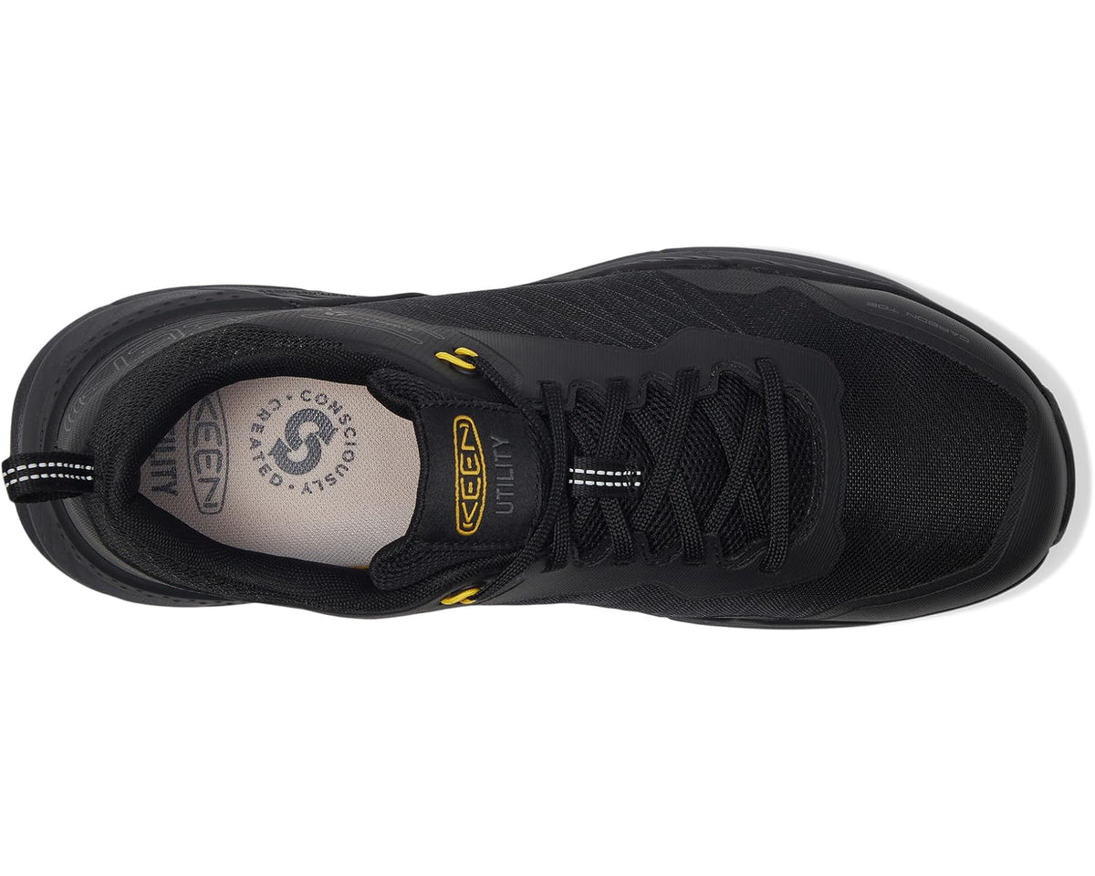 Men's KEEN Utility Speedworks Work Sneakers (Carbon-Fiber Toe) Black/Steel Grey