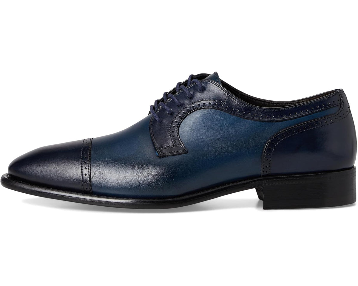 Men's Johnston & Murphy Collection Cormac Cap Toe Navy Italian Calfskin
