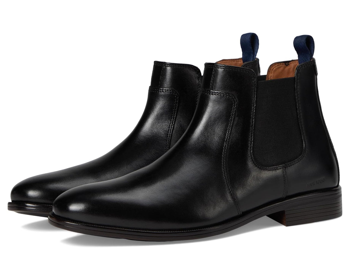 Men's Johnston & Murphy Reeve Chelsea Boots Black Full Grain
