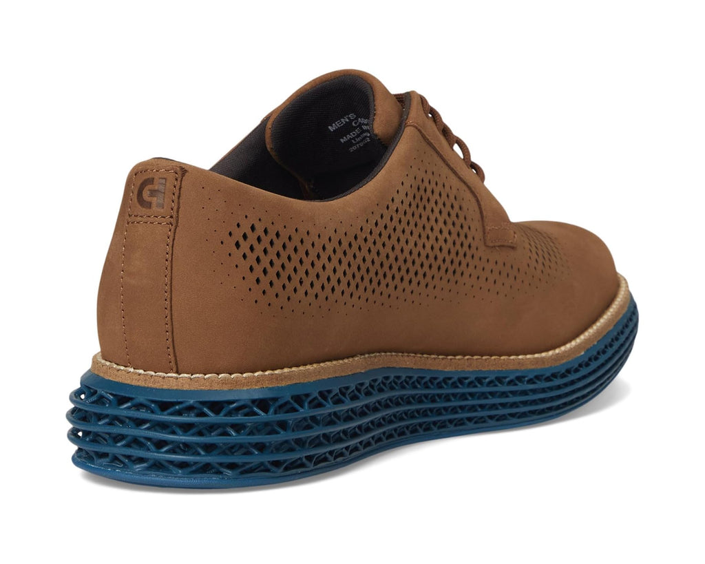 Men's Cole Haan Original Grand 2.0 Oxford Brown Nubuck/Water Resistant