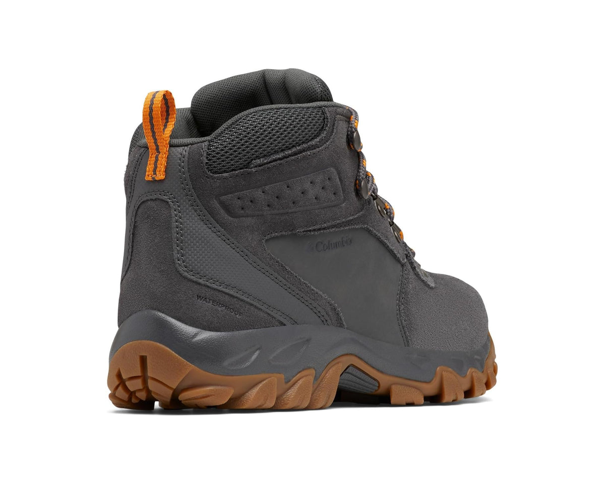 Men's Columbia Newton Ridge Plus II Suede Waterproof Dark Grey/Gold Amber