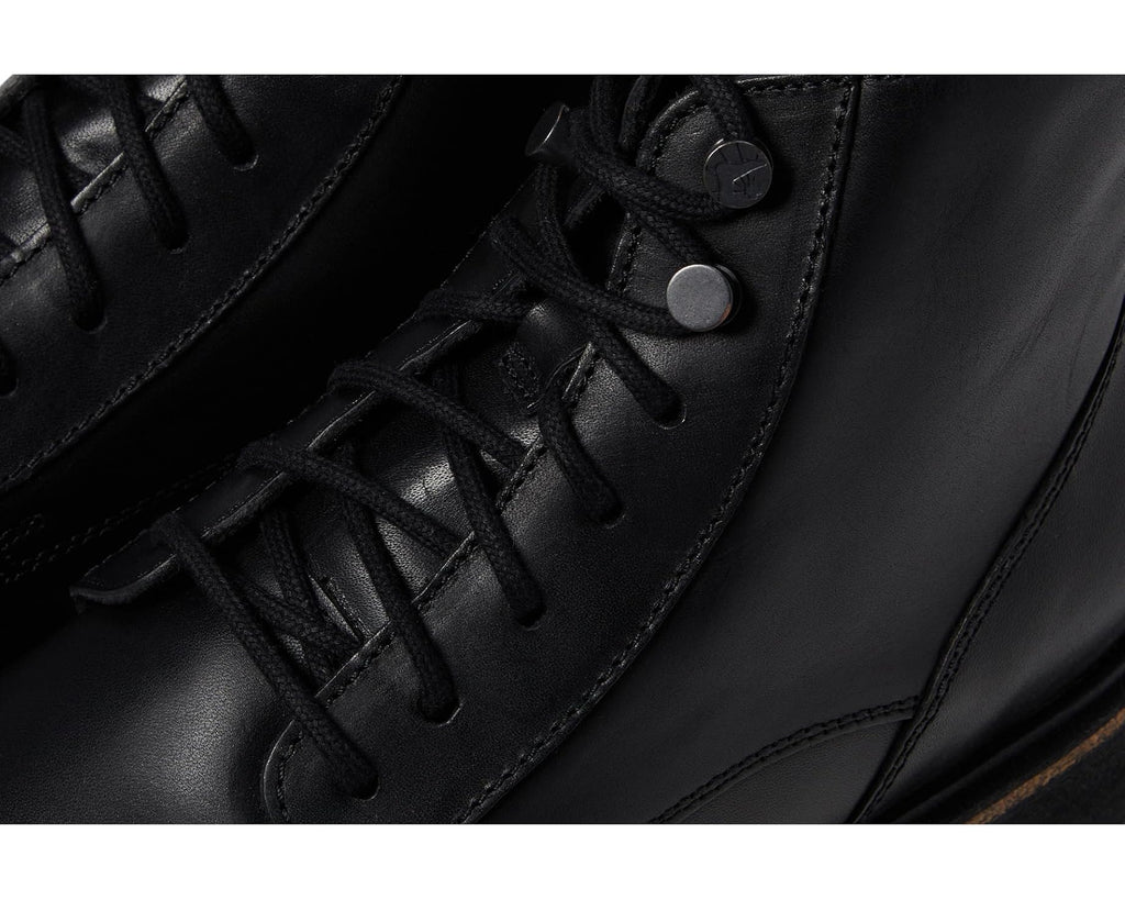 Men's Birkenstock Highwood Mid Lace-Up Deep Blue - Leather Black