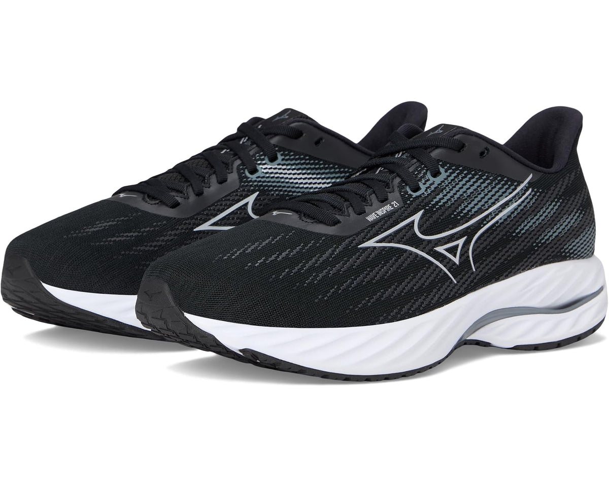 Men's Mizuno Wave Inspire 21 2E Black/Silver