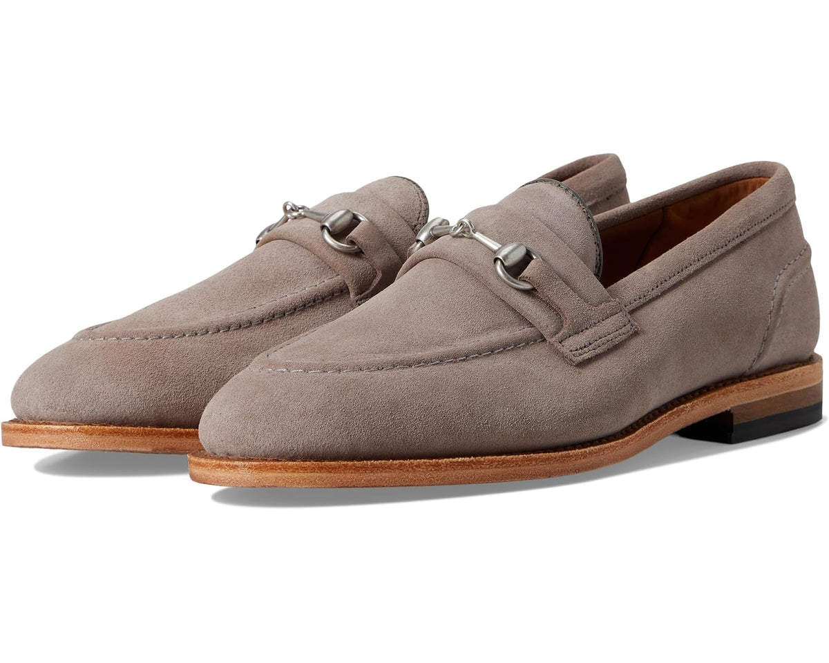 Men's Allen Edmonds Randolphbit Loafer/Moc Shoes Pewter Suede