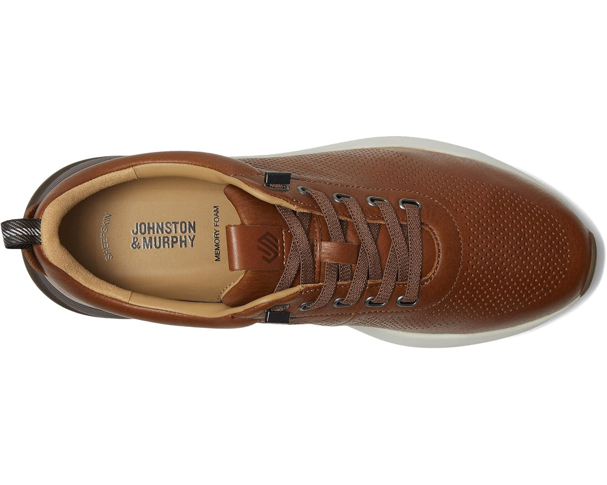 Men's Johnston & Murphy Kinnon Perfed Jogger Tan Full Grain 2