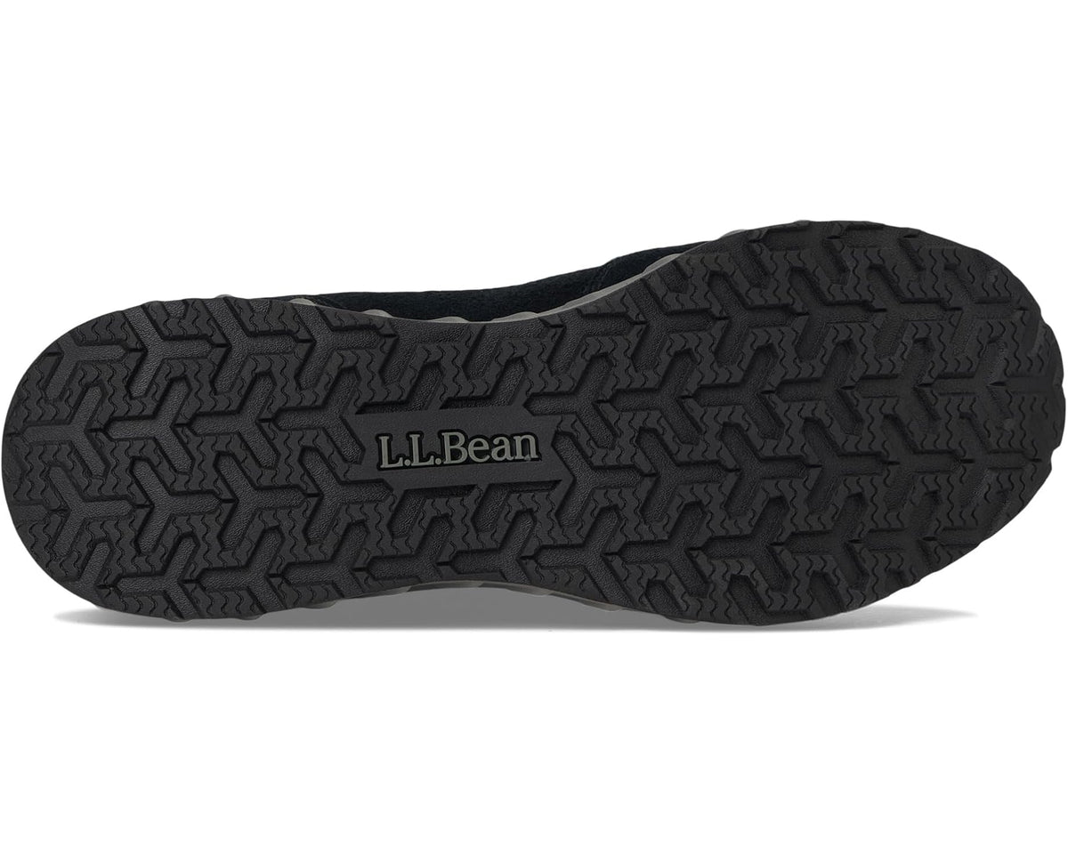 Men's L.L.Bean Snow Sneaker 5 Boot Mid Water Resistant Insulated Hook-and-Loop Black/Black