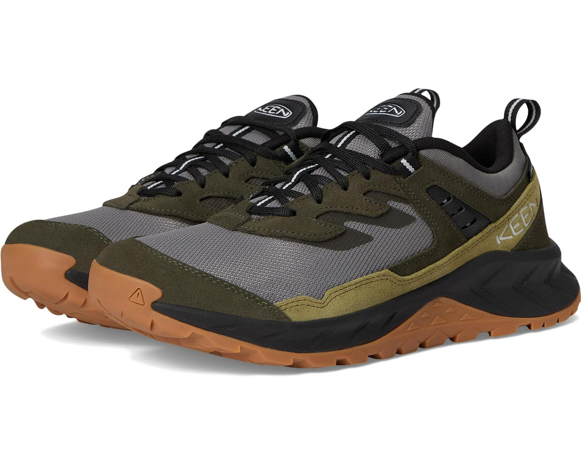 Men's KEEN Hightrail Waterproof Hiking Shoes Steel Grey/ForeST Night