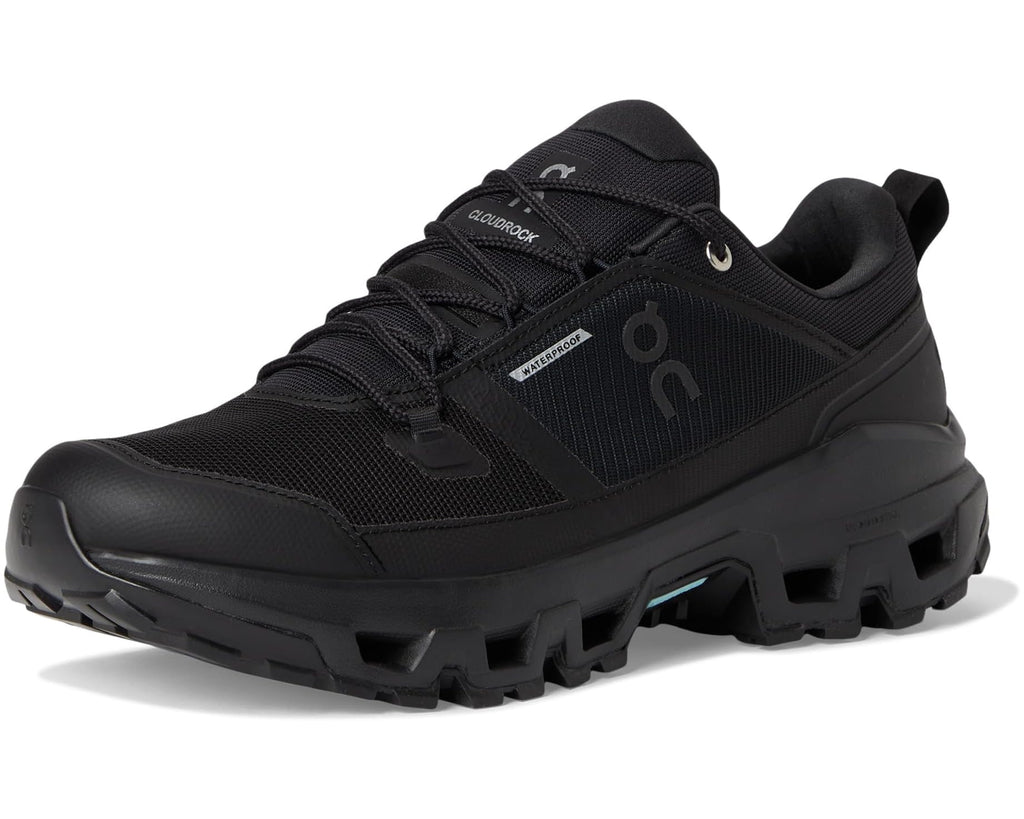 Men's On Cloudrock Low Waterproof Black/Black
