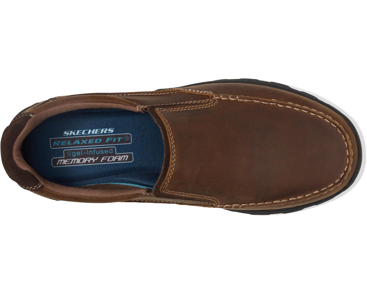 Men's SKECHERS Relaxed Fit Braver - Rayland Dark Brown