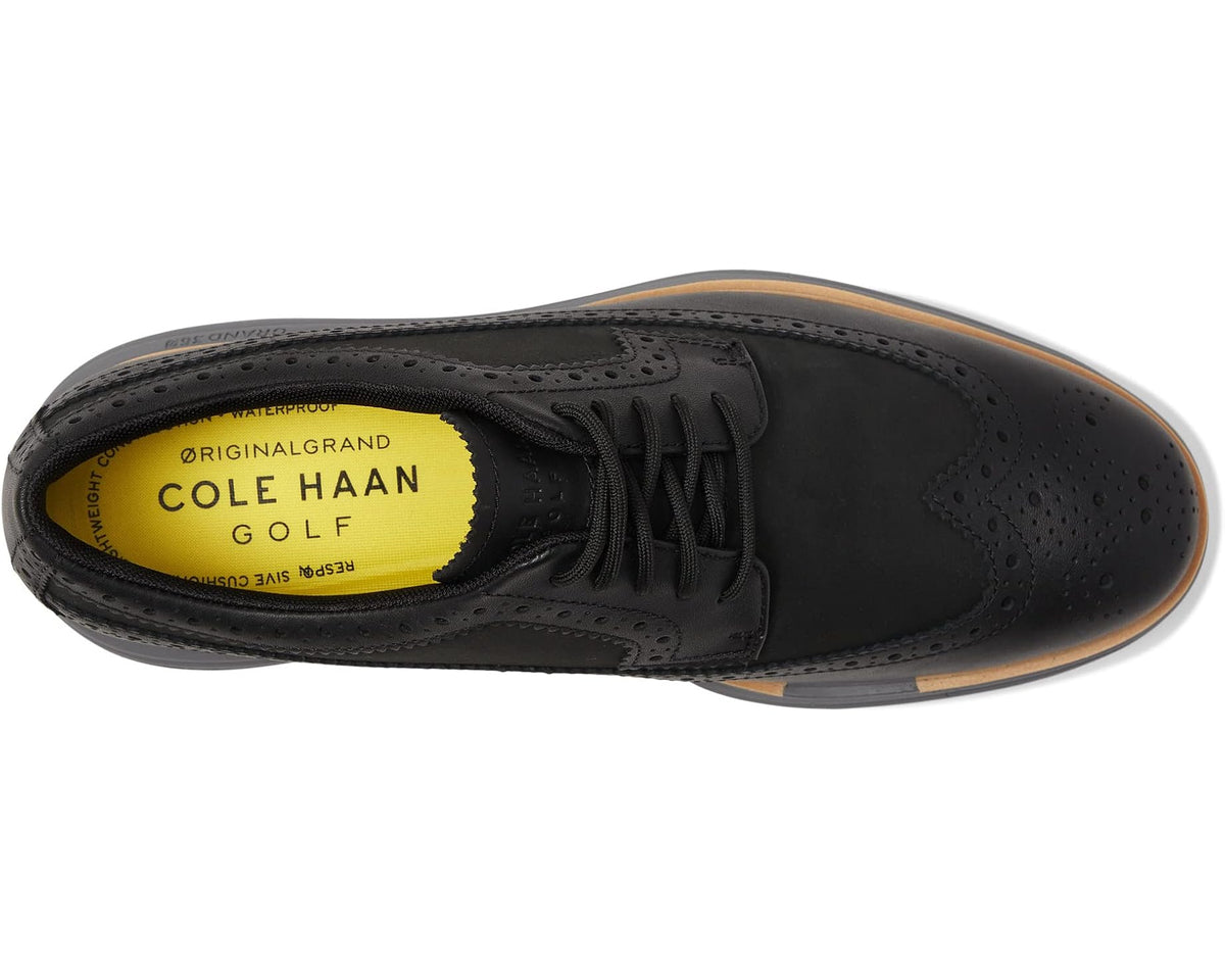 Men's Cole Haan Originalgrand Tour Golf Waterproof Black/Natural/Quiet Shade