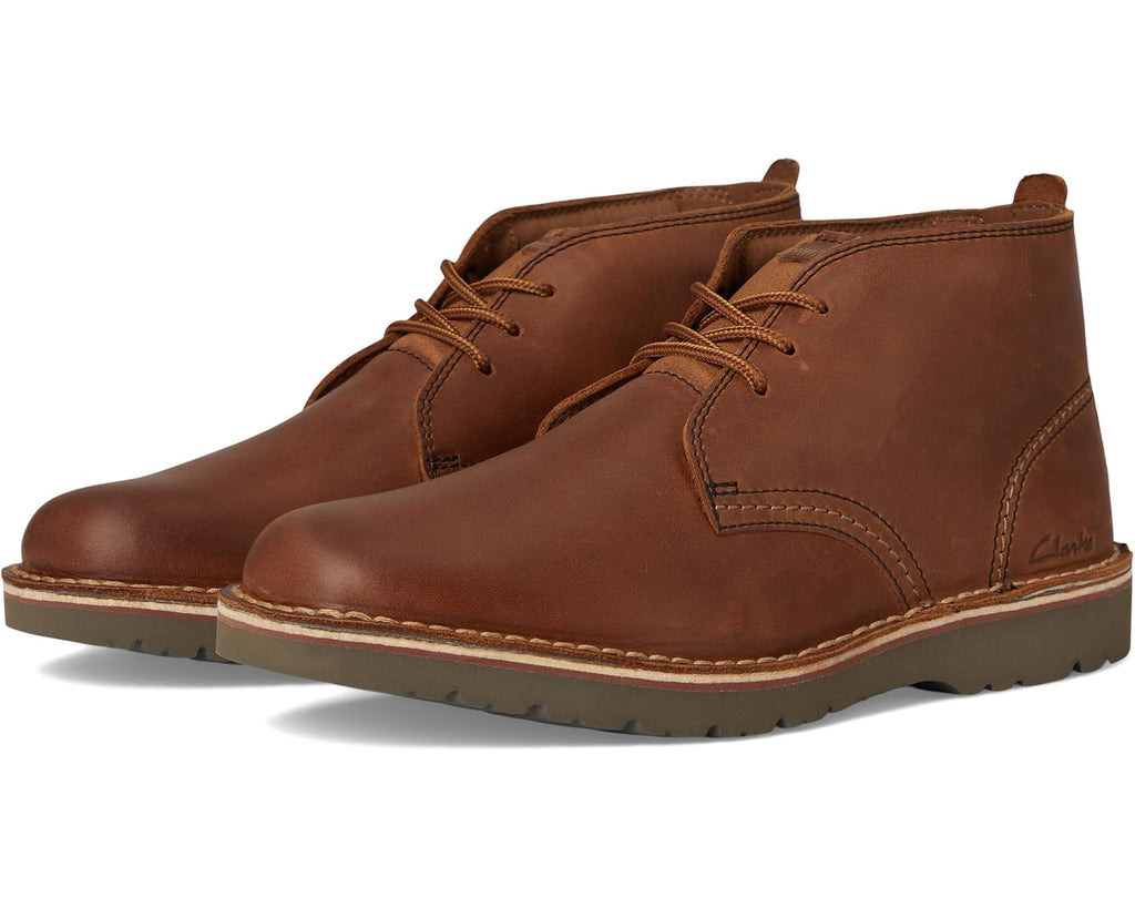 Men's Clarks Eastridge Mid Light Brown Leather