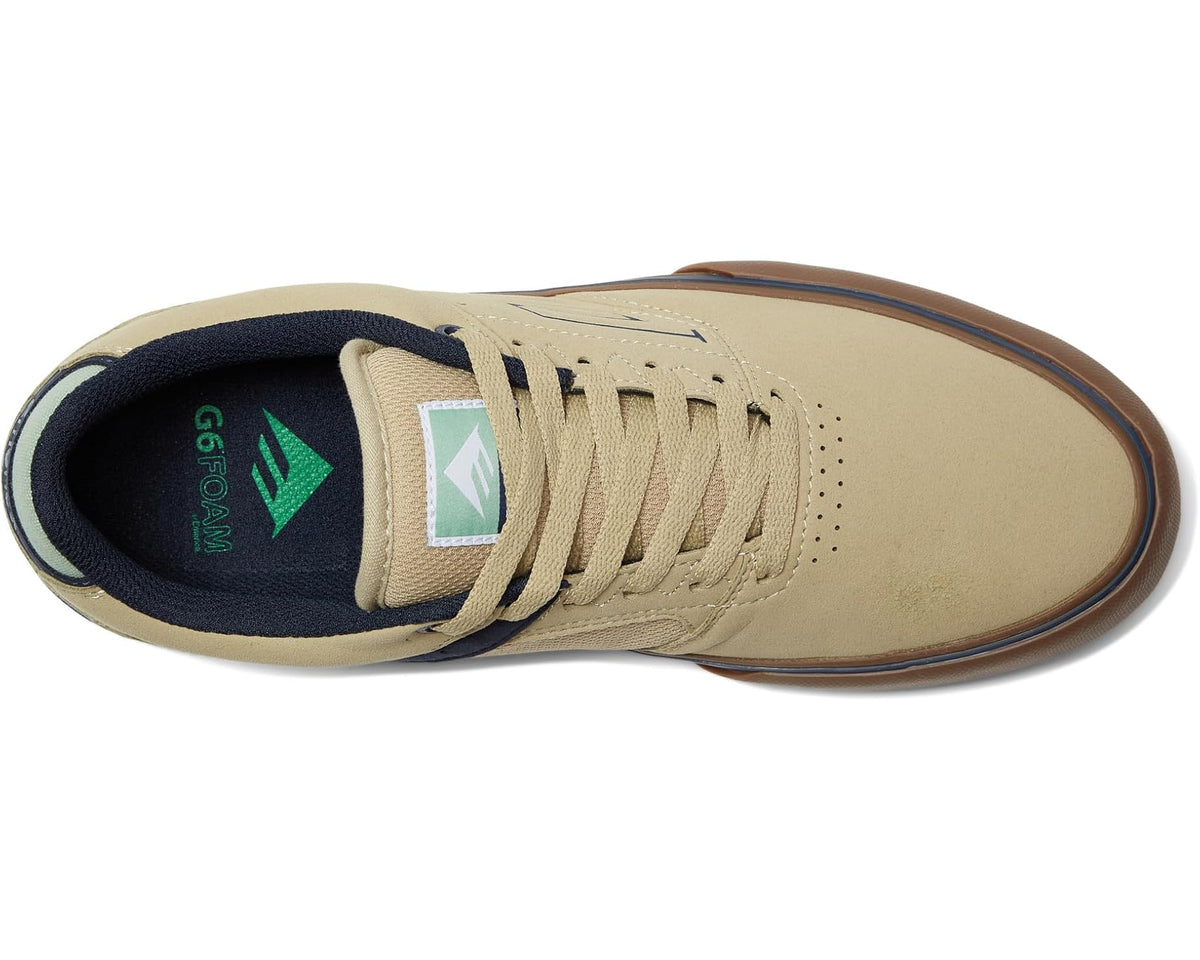 Men's Emerica The Low Vulc Tan/Blue/Green