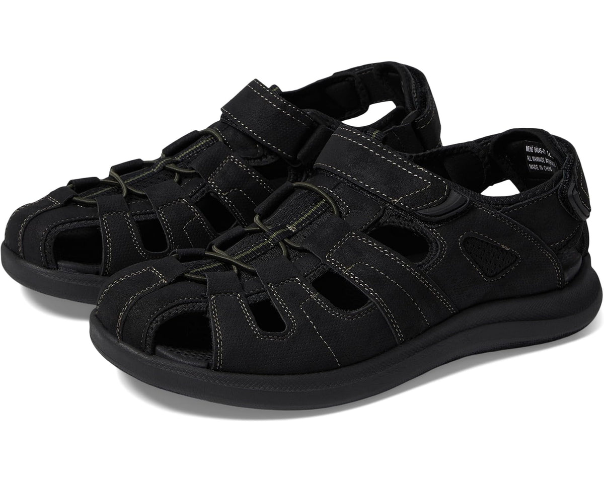 Men's Nunn Bush Rio Vista Fisherman Sandal Black