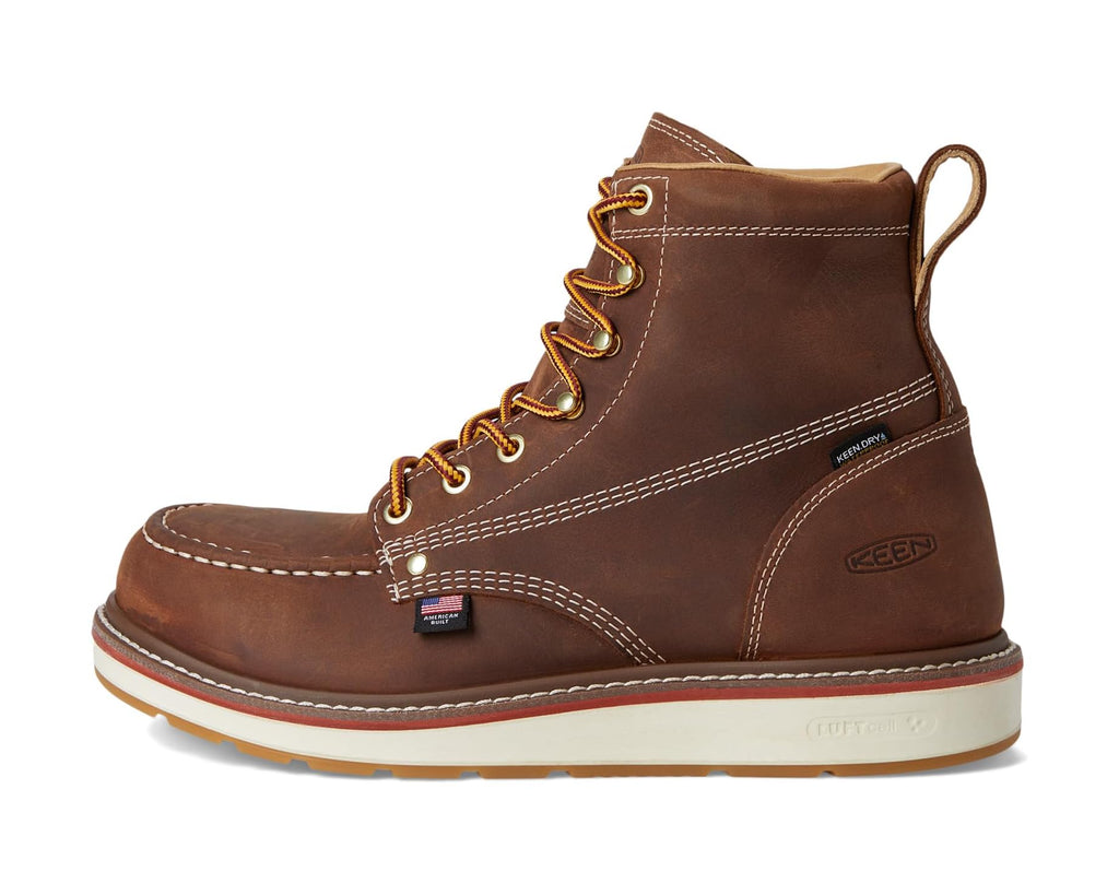 Men's KEEN Utility Liberty 6 Waterproof Boots (Carbon-Fiber Toe) Chestnut/Gum