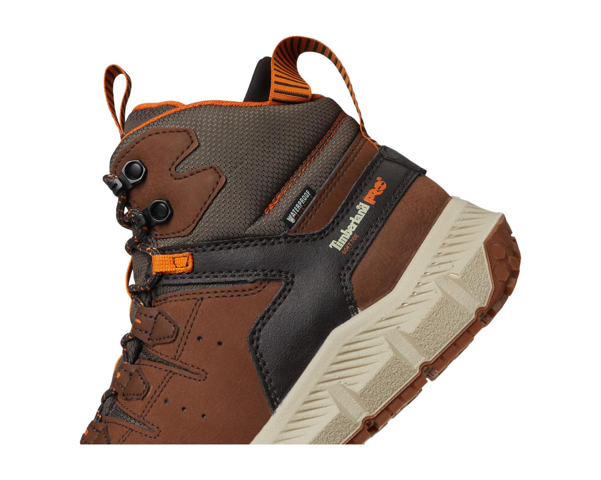 Men's Timberland PRO Tempe Soft Toe Waterproof Medium Brown
