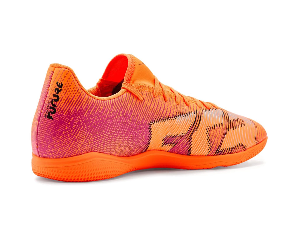 Men's PUMA Future 8 Play Indoor Trainer Soccer Shoes Heat Fire/Black/Ravish