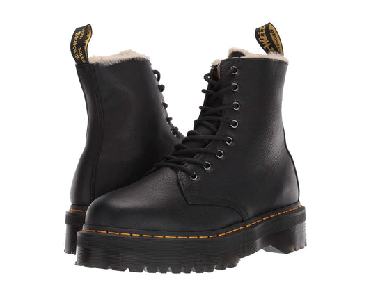 Unisex Dr. Martens Jadon Faux-Fur Lined Black