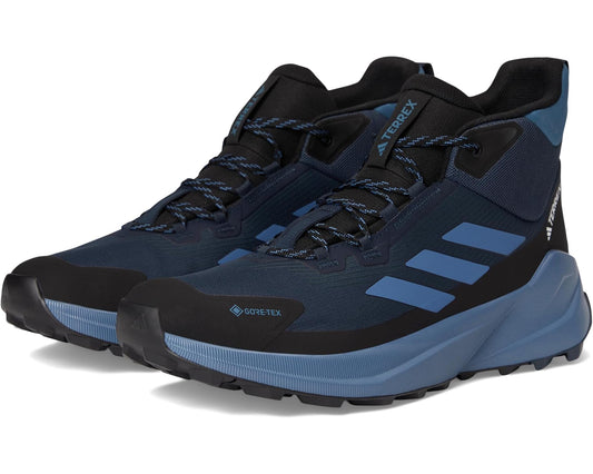 Men's adidas Outdoor Terrex Trailmaker 2.0 Mid Top GORE-TEX® Hiking Shoes Aurora Ink/Wonder Steel/Black