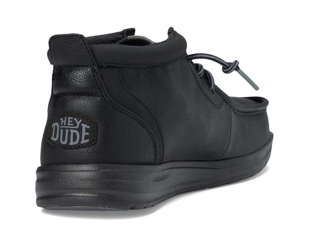 Men's Hey Dude Wally Mid GripR Classic Black/Black