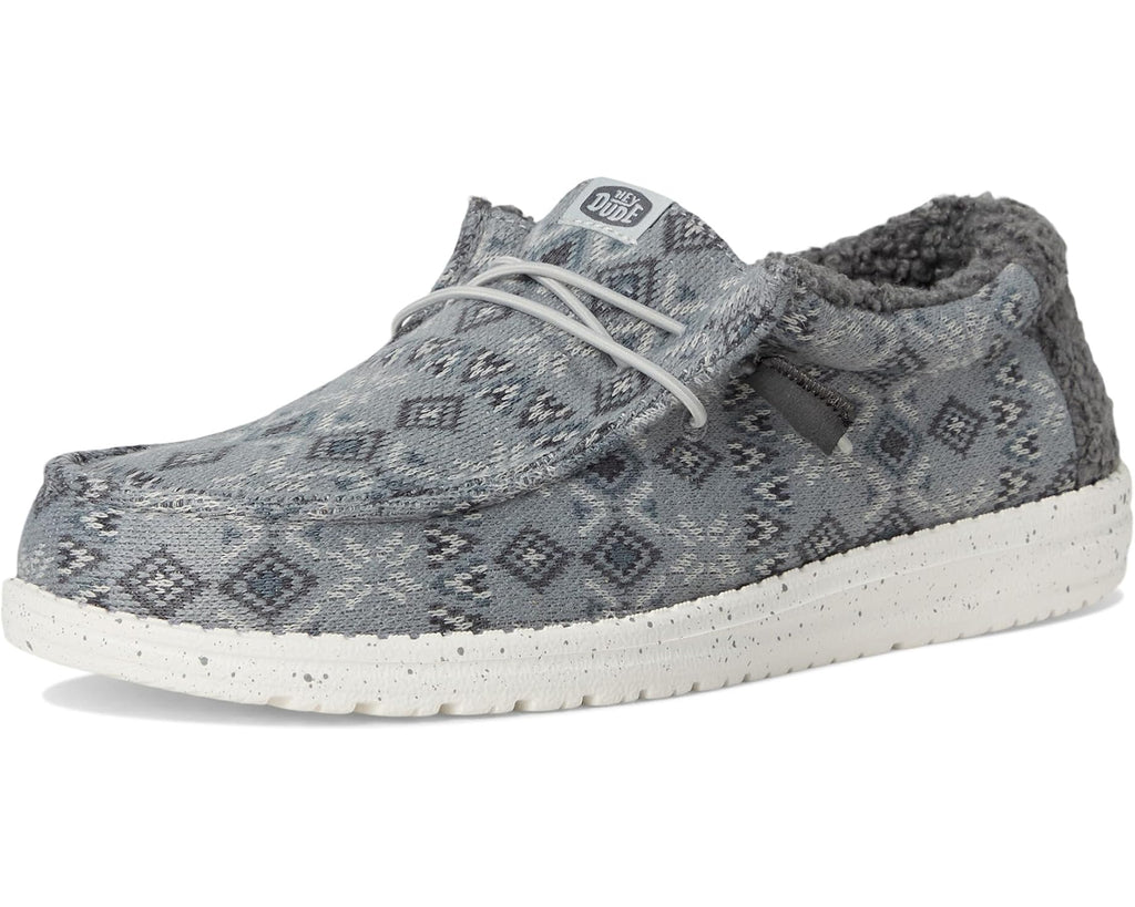 Men's Hey Dude Wally Sweater Monument Grey/Multi