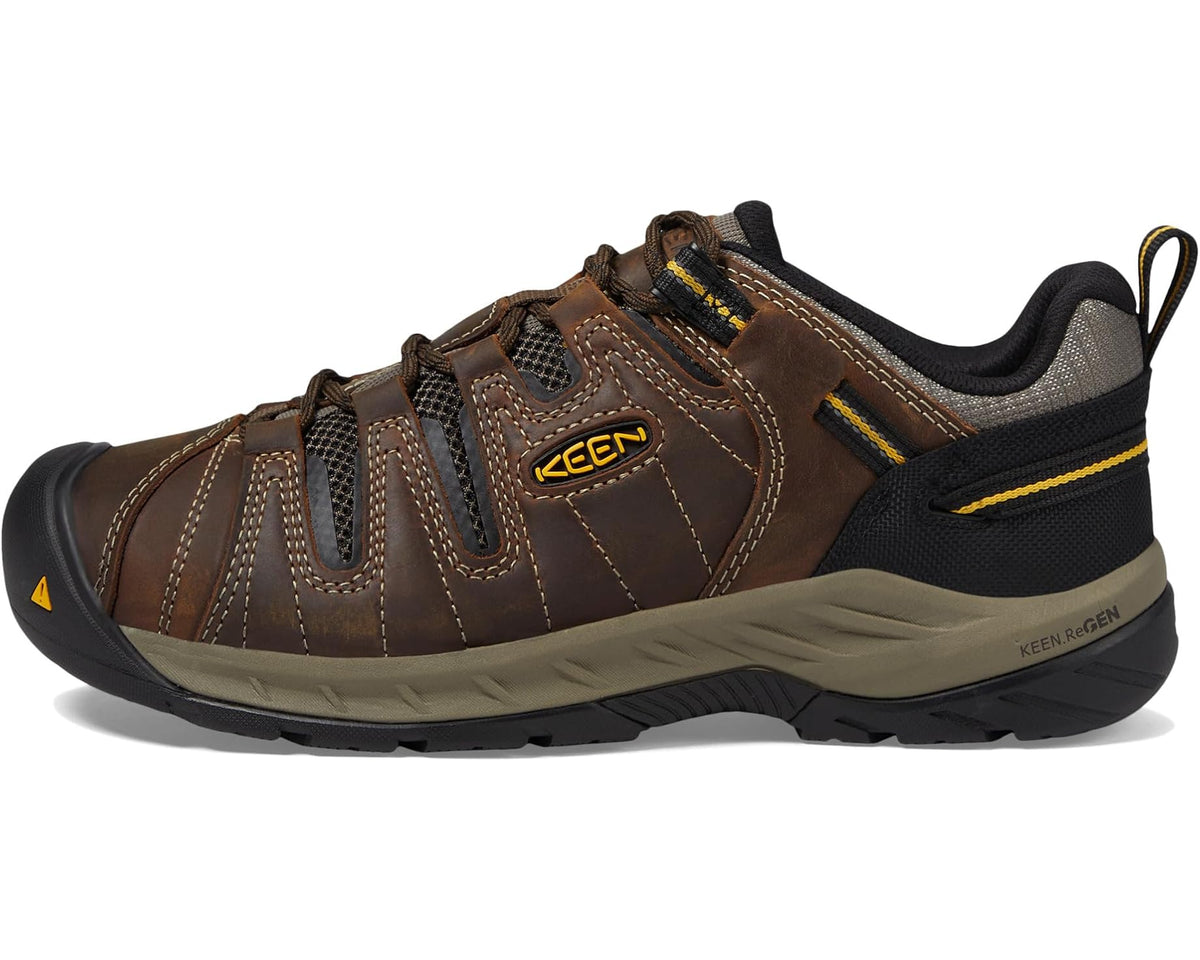 Men's KEEN Utility Flint II (Soft Toe) Cascade Brown/Golden Rod