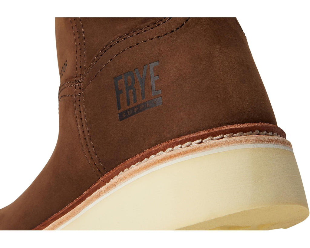Men's Frye The Safety-Crafted Wellington Work Boots Dark Brown