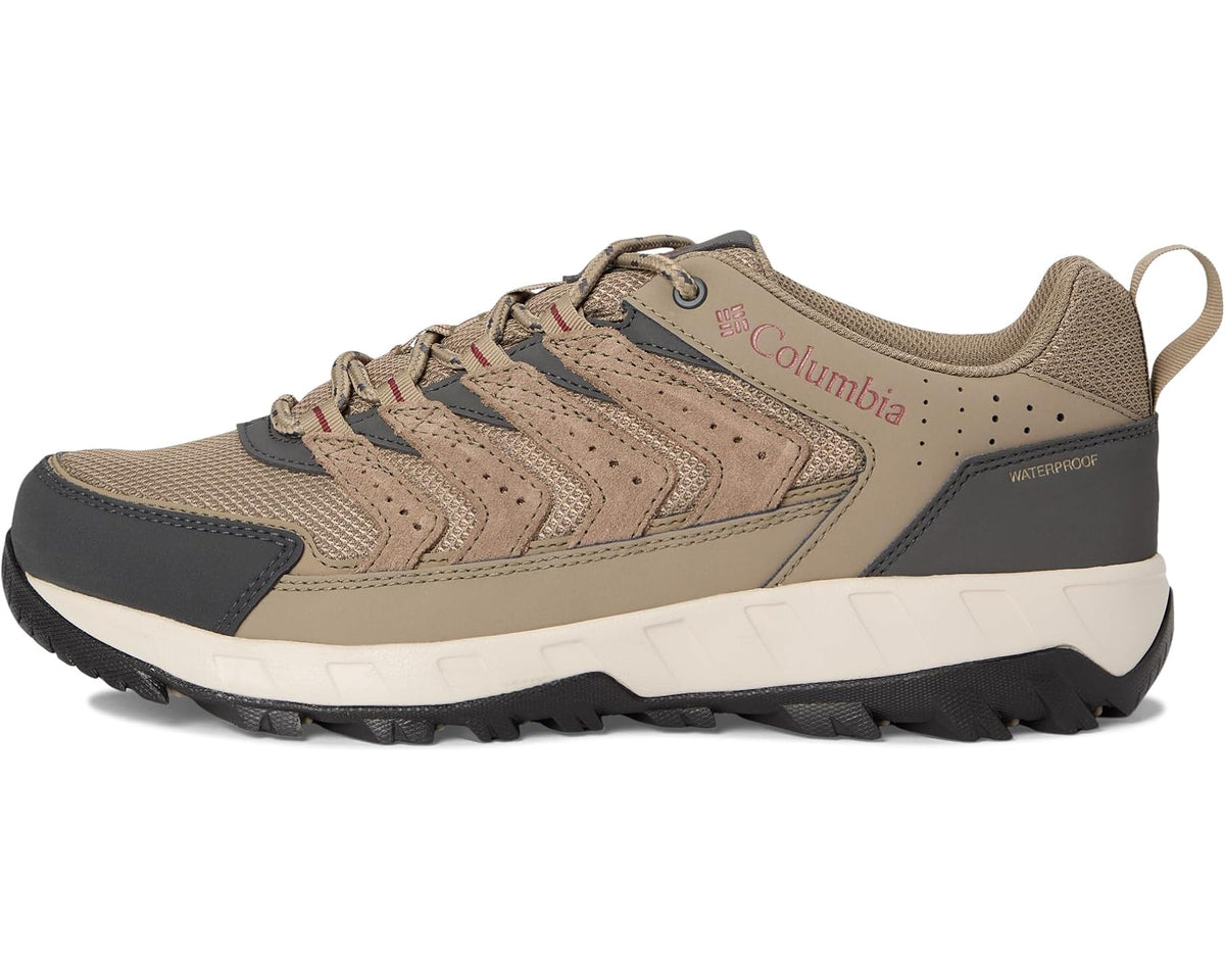 Men's Columbia Strata Trail Low Waterproof Pebble/Spice