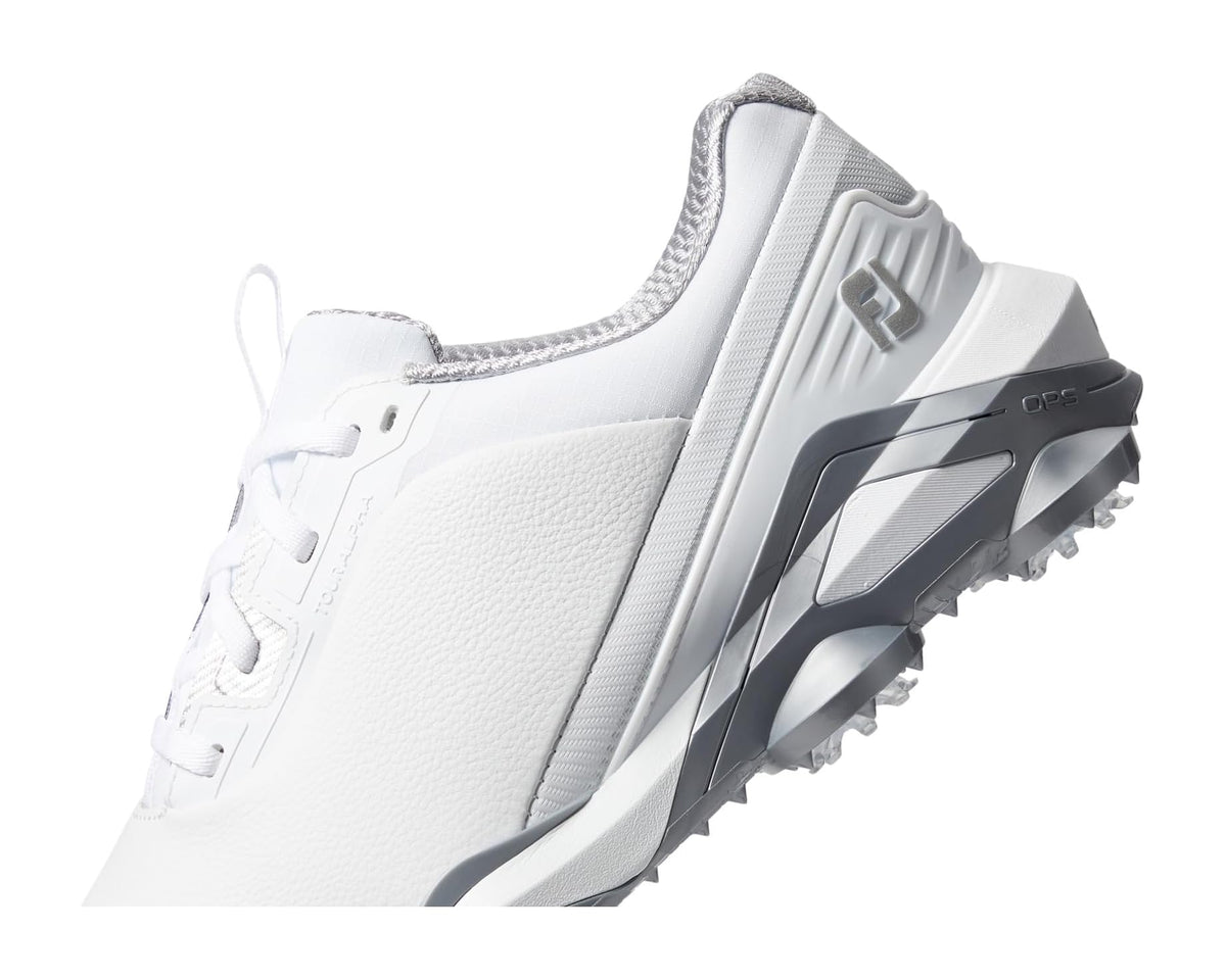 Men's FootJoy Tour Alpha Golf Shoes - Previous Season White/White/Silver
