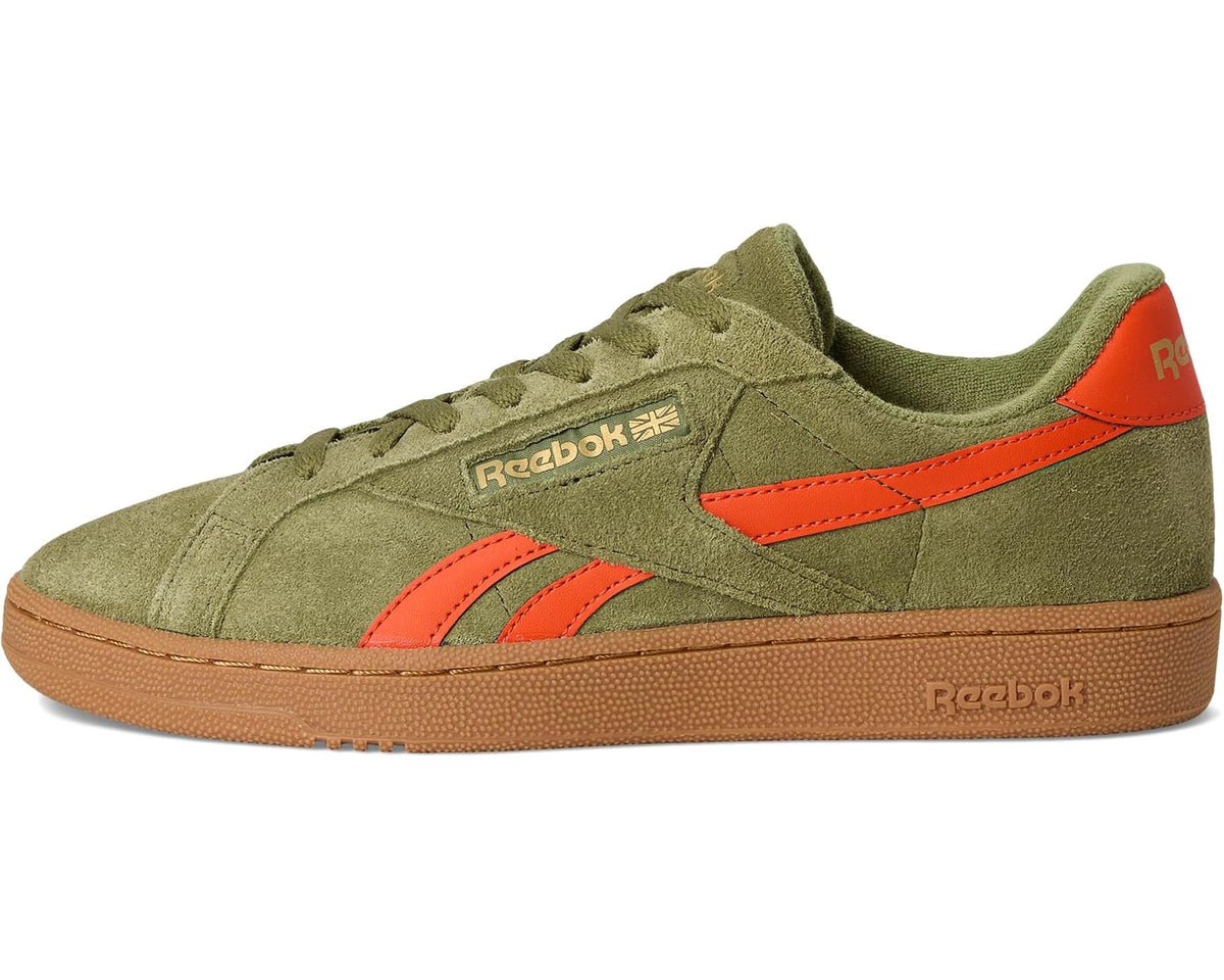 Unisex Reebok Lifestyle Club C Grounds UK Deepolive/Pumporange/Gum