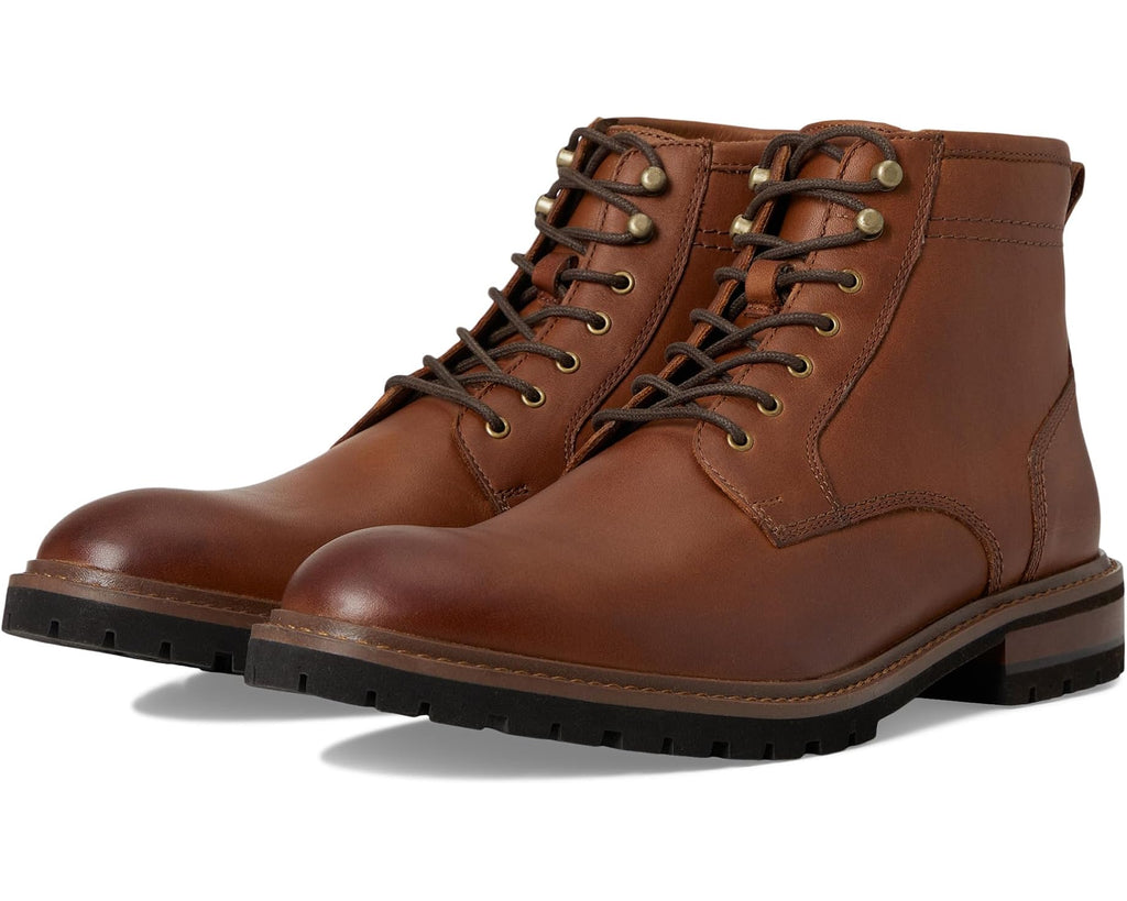 Men's Johnston & Murphy Barrett Plain Toe Boots Tan Full Grain 1