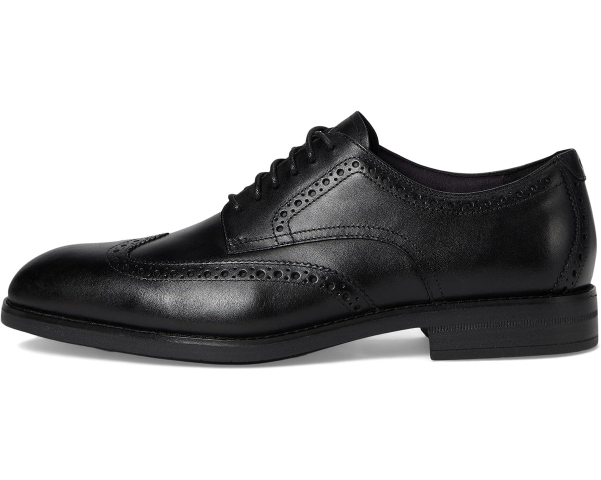 Men's Cole Haan Harmon Grand Wingtip Oxfords Black Waterproof/Black/Black
