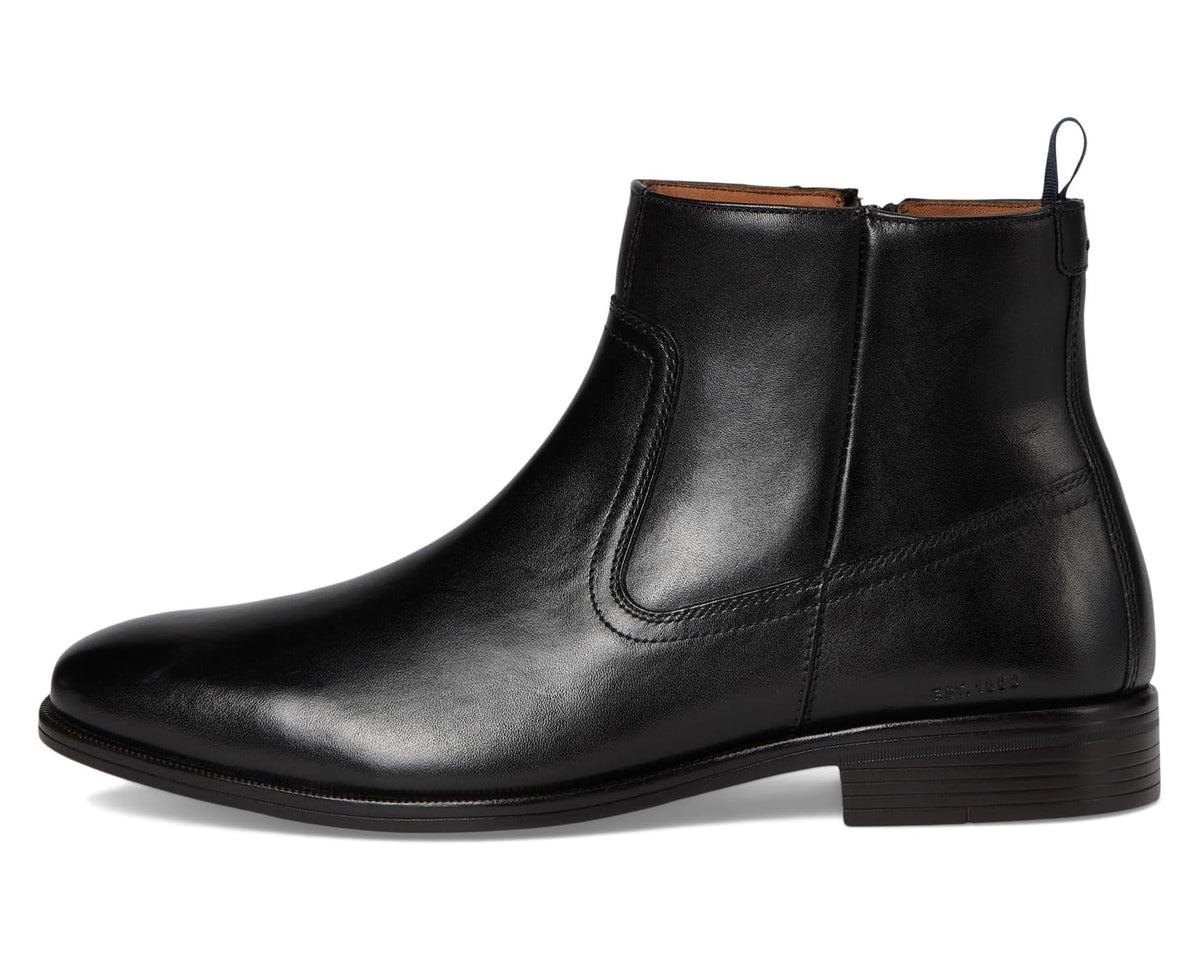 Men's Johnston & Murphy Reeve Zip Boots Black Full Grain