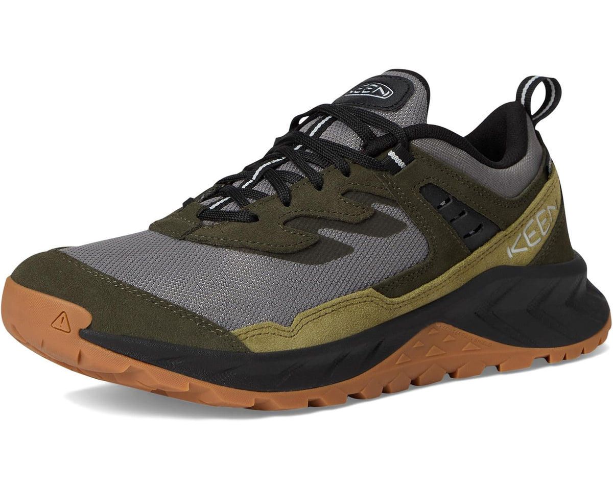 Men's KEEN Hightrail Waterproof Hiking Shoes Steel Grey/ForeST Night