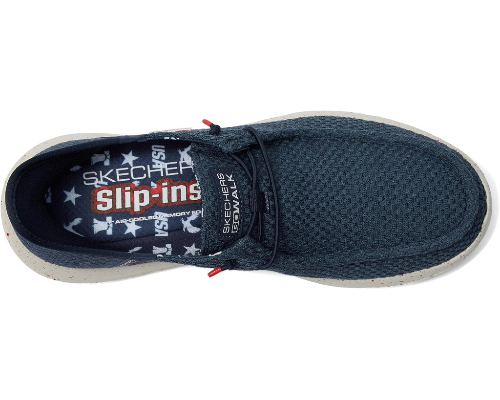 Men's SKECHERS Performance Go Walk Max - Hands Free Slip-ins The American Dream Navy