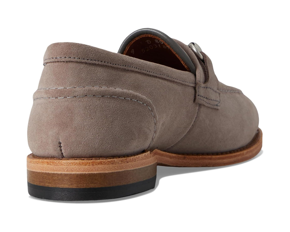 Men's Allen Edmonds Randolphbit Loafer/Moc Shoes Pewter Suede