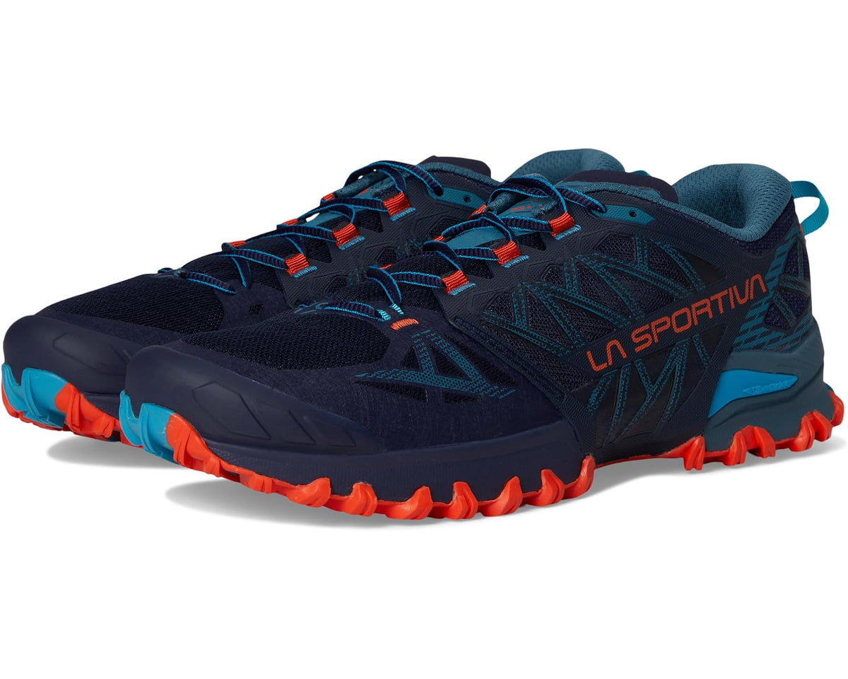 Men's La Sportiva Bushido III Deep Sea/Cherry Tomato