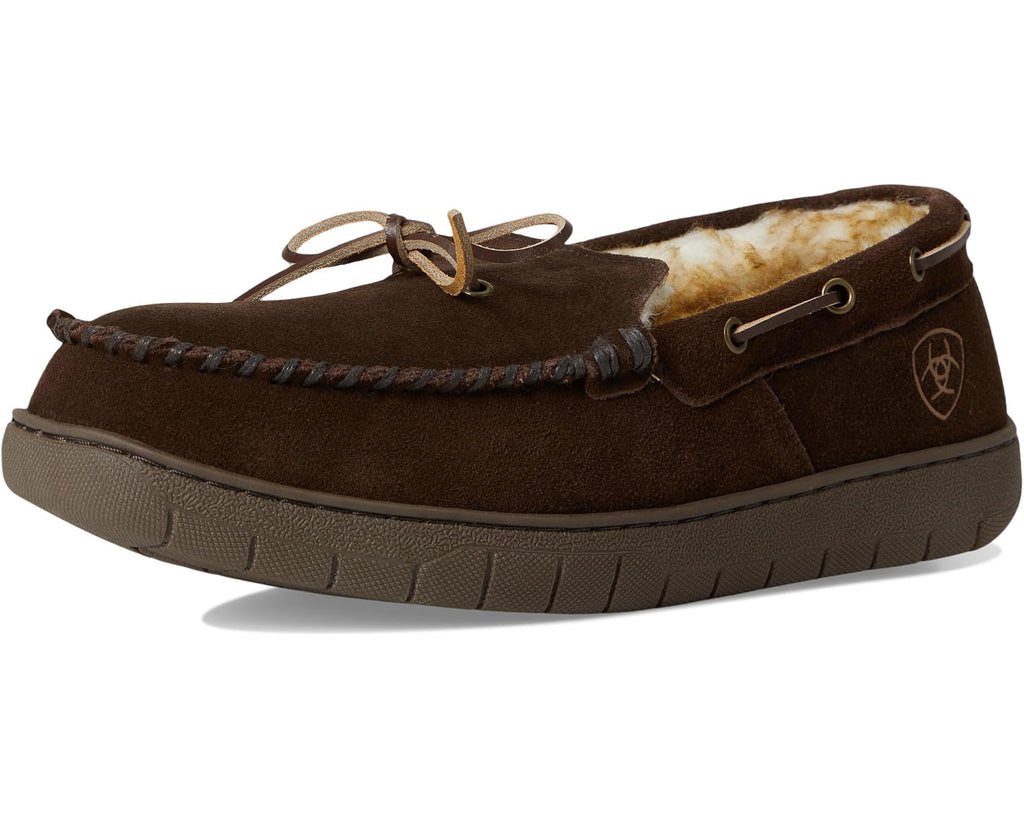 Men's Ariat Harrison Moc Slipper Dark Brown