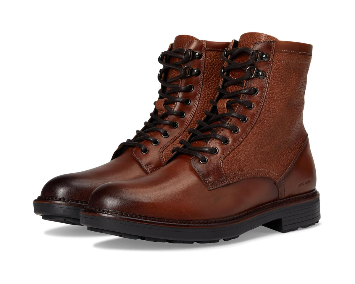 Men's Johnston & Murphy Collection Latham Plain Toe Boots Tan European Calfskin