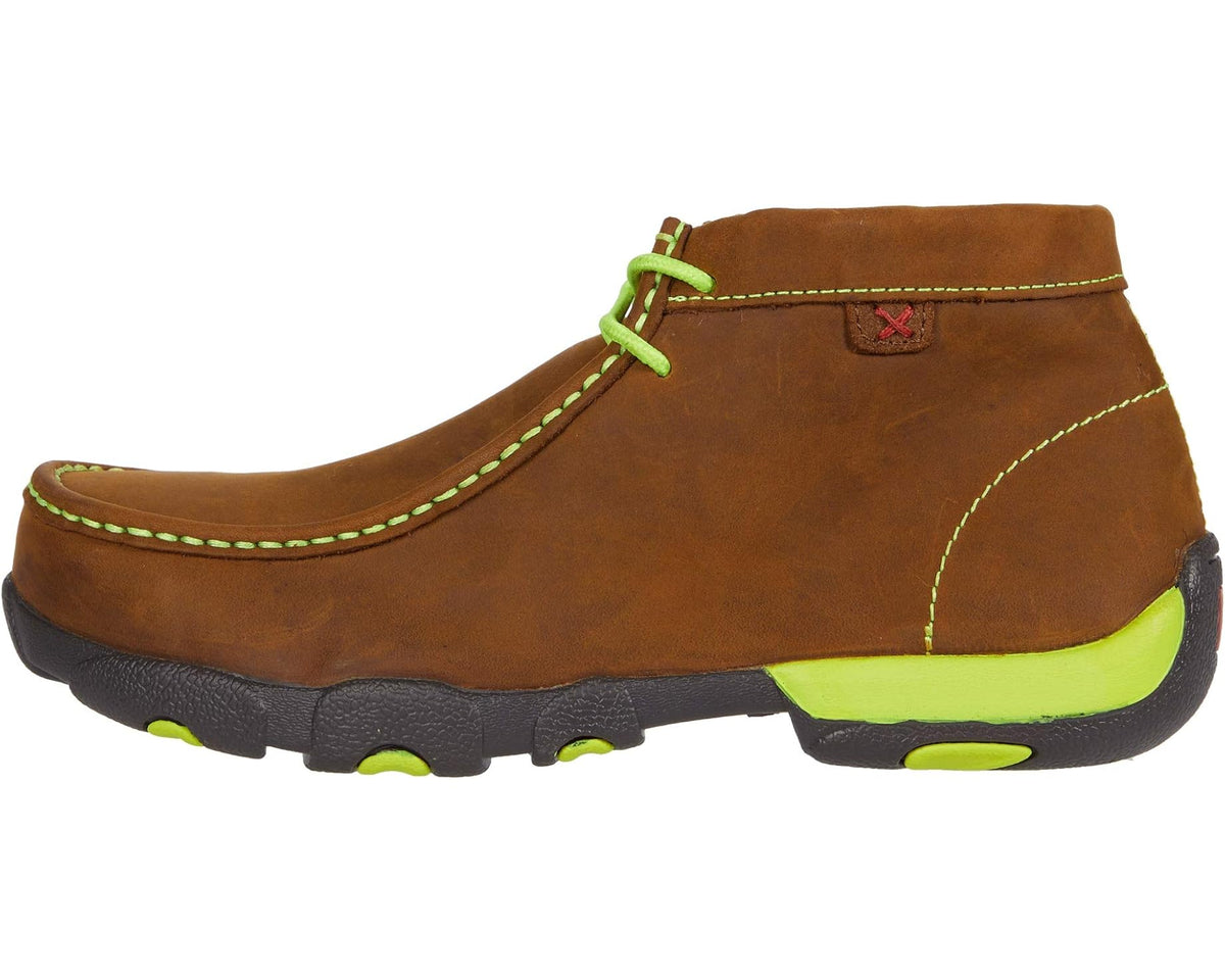 Men's Twisted X Work MDMST02 Distressed Saddle/Neon Yellow